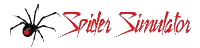 Page d'accueil de Spider Simulator