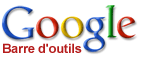 Page d'accueil de Barre d'Outils Google